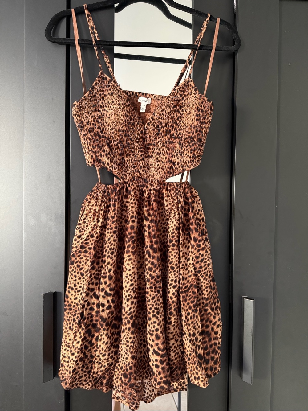 Aerie Leopard Print Cutout Mini Dress – Size S